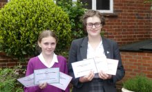 Top marks for Rachel and Emily Top marks for Rachel and Emily