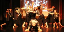 Visual explosion of art through dance Visual explosion of art through dance