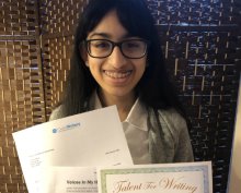 Ishani’s Writing to be Published Ishani’s Writing to be Published