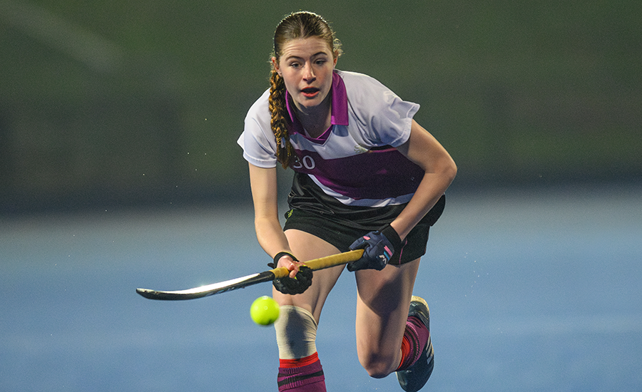 BGS student playing hockey