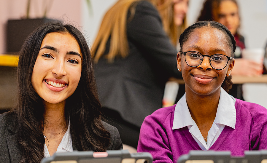 Senior students at BGS in art class