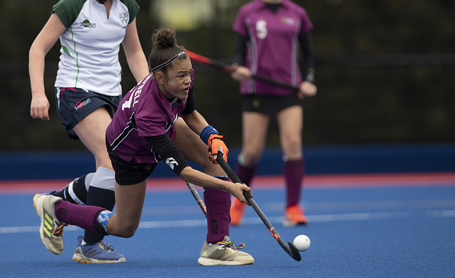 BGS student playing hockey