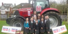 BGS Head Girl Raises Awareness with Tractor Ride BGS Head Girl Raises Awareness with Tractor Ride